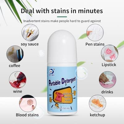 Clothes Stain Remover Bead Design Emergency Stain Rescue Roller-ball Cleaner for Natural Fabric Removes Oil Almost All Types of Fabrics - jugaad.shop