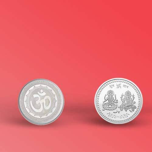 Silver color Coin for Gift & Pooja (Metal is not silver) - jugaad.shop