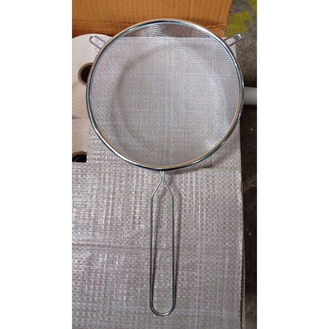 Big Mesh Strainer With Handle Stainless Steel Oil Straine, Mesh Sieve Strainer(1 Pc) - jugaad.shop