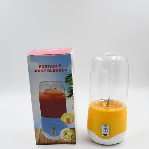 Portable Electric USB Juice Maker 6 blade Blender Grinder Mixer Personal Size, USB Rechargeable Mini Juicer for Smoothies and Shakes with Juicer Cup - 400ml - jugaad.shop