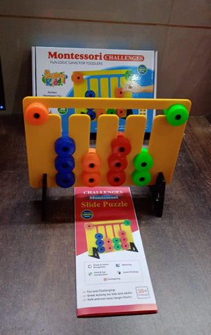 Montessori Slide Puzzles Toys for Kids (36 Challenges / 1 Set)-jugaad.shop