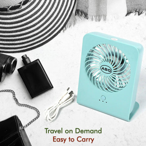 Portable Desk Fan Big Table Fan3 Step Speed Setting Fan Personal Desk Fan Suitable For Office , School & Home Use (Battery Not Include) - jugaad.shop