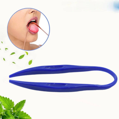 Plastic Tongue Cleaner For Kids & Adults | Tongue Scraper For Bad Breath, Maintain Oral Hygiene for Daily Use | for Fresh Breath & Bacteria Removal | Improved Taste Plastic With Handle Tongue Cleaner (1 Pc ) - jugaad.shop