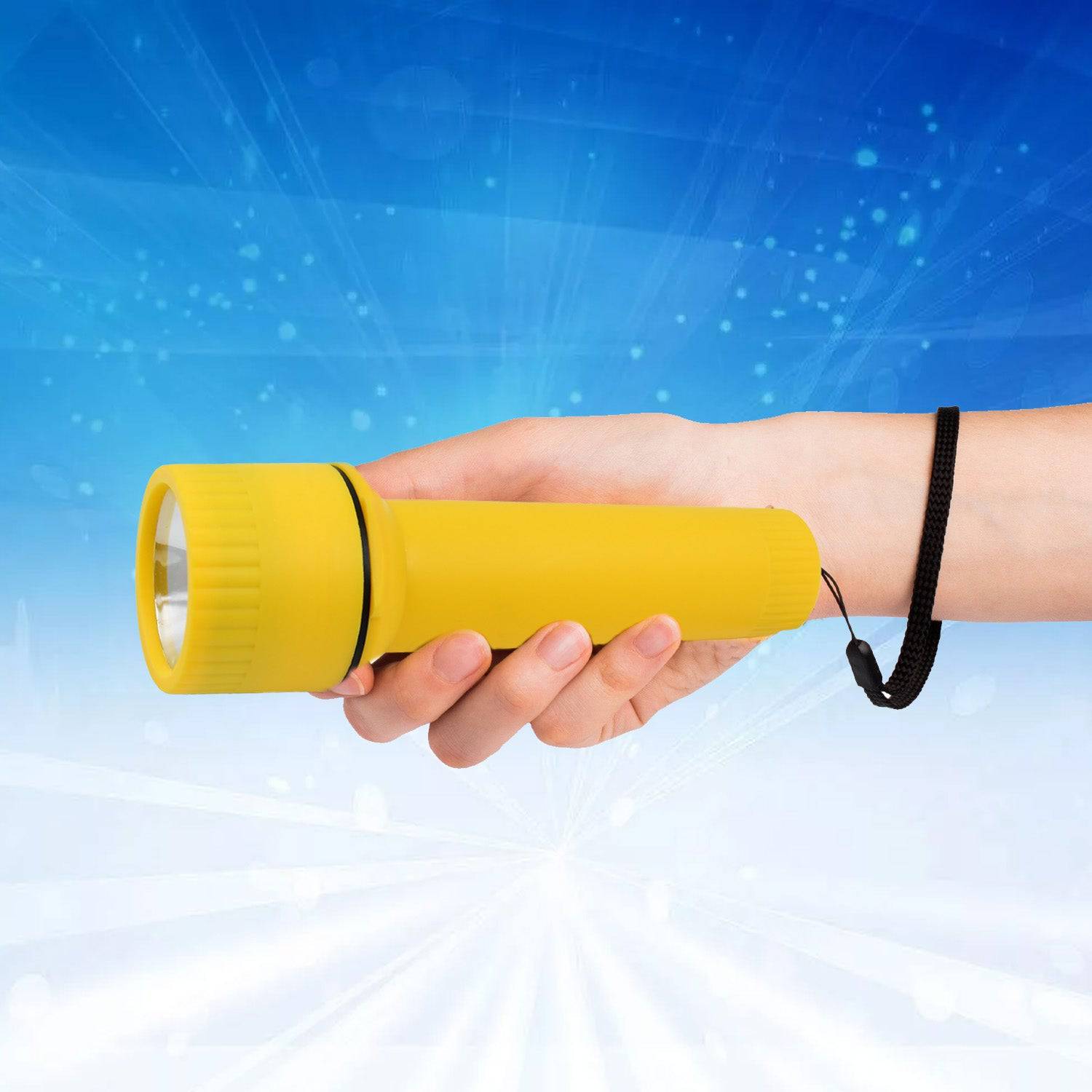 Big LED Flashlights / Torch Light, Battery operated (1 Pc / Battery not included) - jugaad.shop