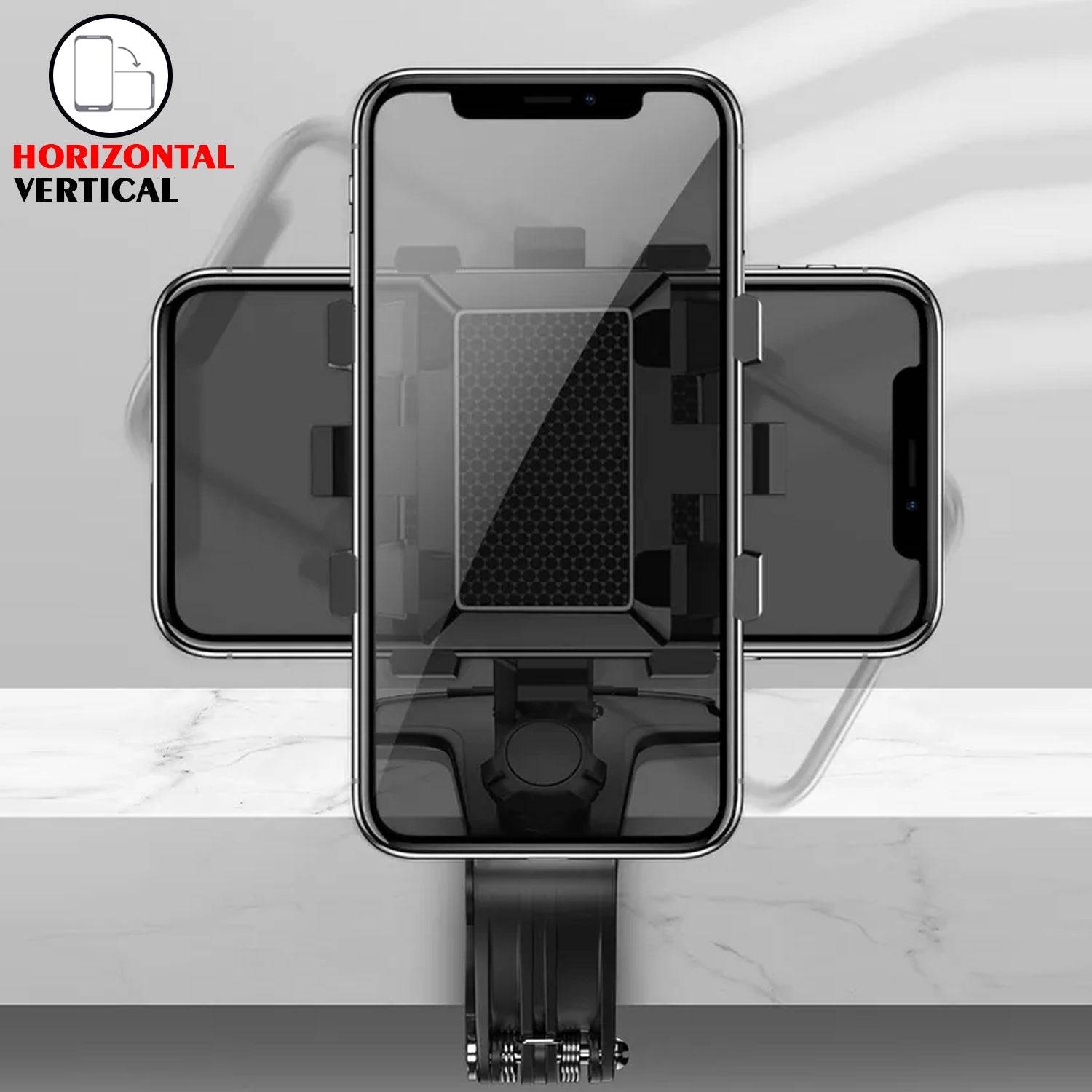 Car Mobile Phone Holder Mount Stand with 360 Degree. Stable One Hand Operational Compatible with Car Dashboard. - jugaad.shop