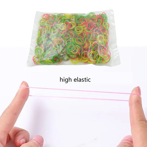 Multicolor Rubber Bands (Elastic & Reusable, Office & Home / 0.5 Inch 100GM) - jugaad.shop