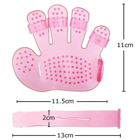 Rubber Pet Cleaning Massaging Grooming Glove Brush - jugaad.shop