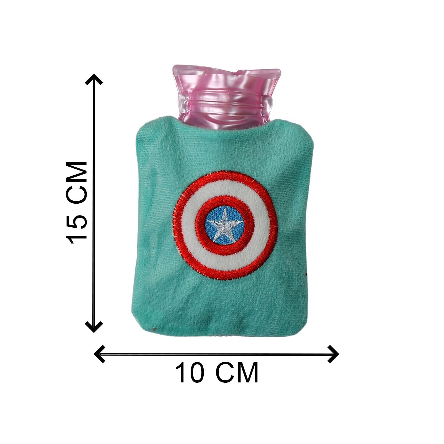 Captain America Print Small Hot Water Bag with Cover for Pain Relief - jugaad.shop