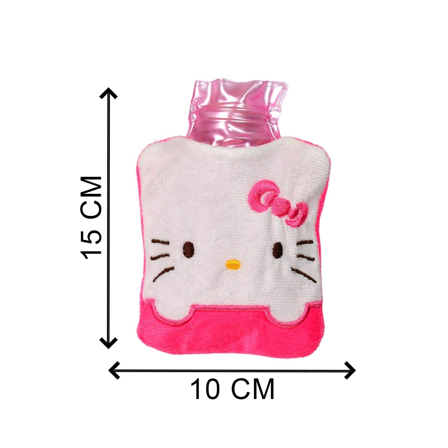 Pink Hello Kitty Small Hot Water Bag with Cover for Pain Relief - jugaad.shop