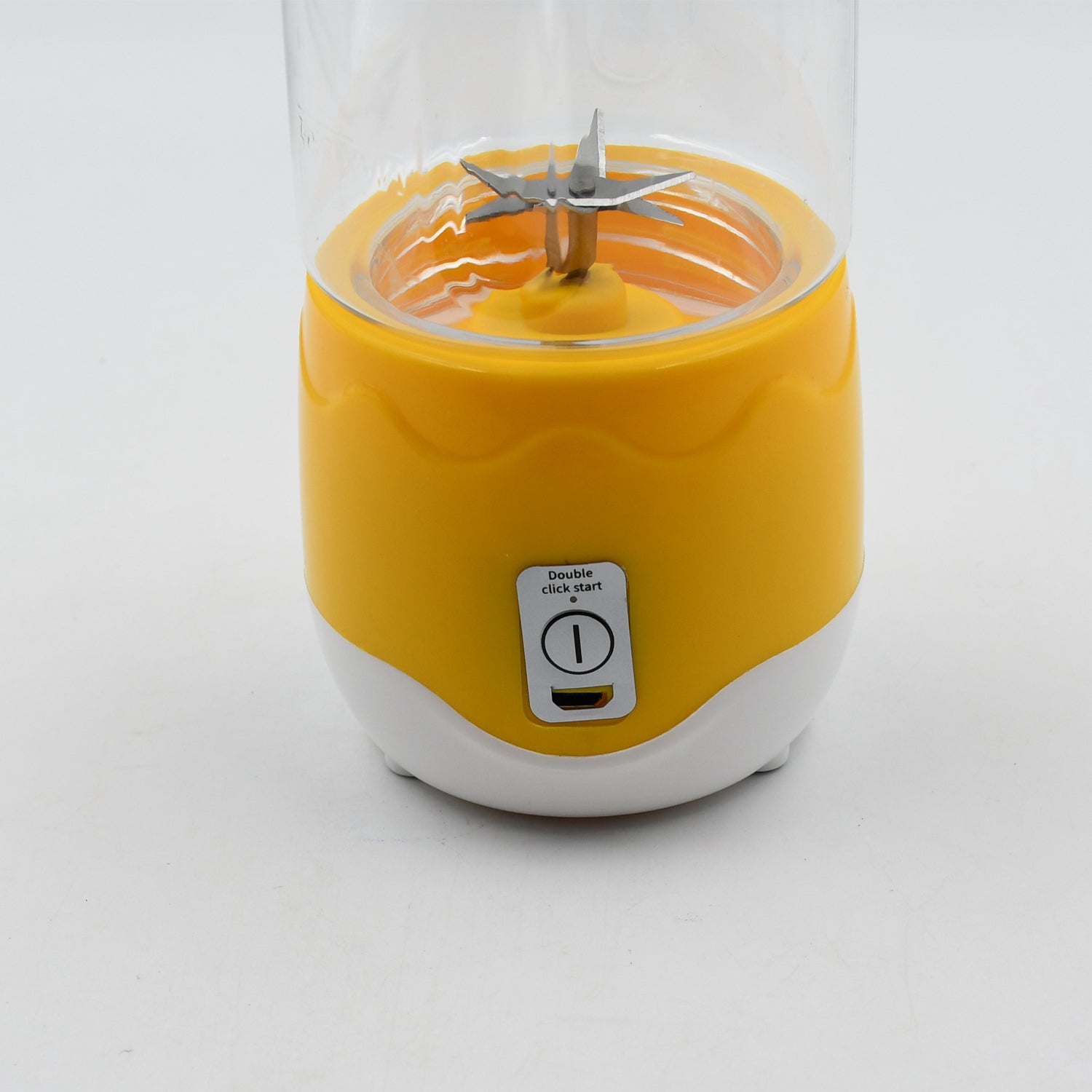 Portable Electric USB Juice Maker 6 blade Blender Grinder Mixer Personal Size, USB Rechargeable Mini Juicer for Smoothies and Shakes with Juicer Cup - 400ml - jugaad.shop