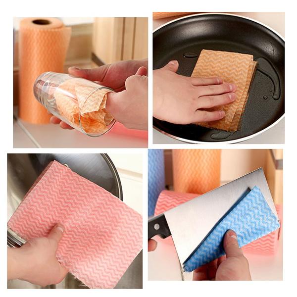 Non Wooven Fabric Disposable Handy Wipe Cleaning Cloth Roll (1Pc) - jugaad.shop