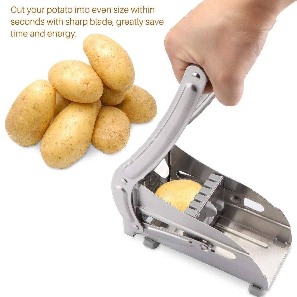 FRENCH FRIES POTATO CHIPS STRIP CUTTER MACHINE WITH BLADE - jugaad.shop