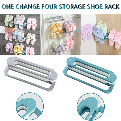 Multifunction Folding Slippers / Shoes Hanger Organizer Rack - jugaad.shop