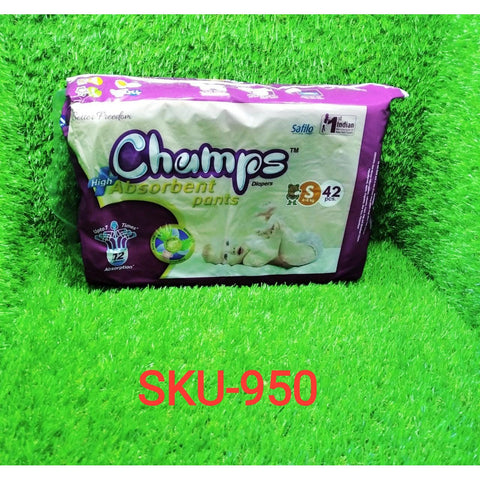 Premium Champs High Absorbent Pant Style Diaper (Small Size / 42 Pcs) - jugaad.shop