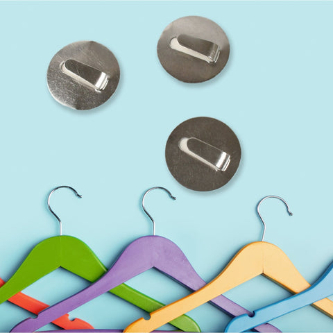 Self- Adhesive Hooks, Heavy Duty Wall Hooks Hangers Stainless Steel Waterproof Sticky Hooks for Hanging Robe Coat Towel Kitchen Bathroom and. - jugaad.shop