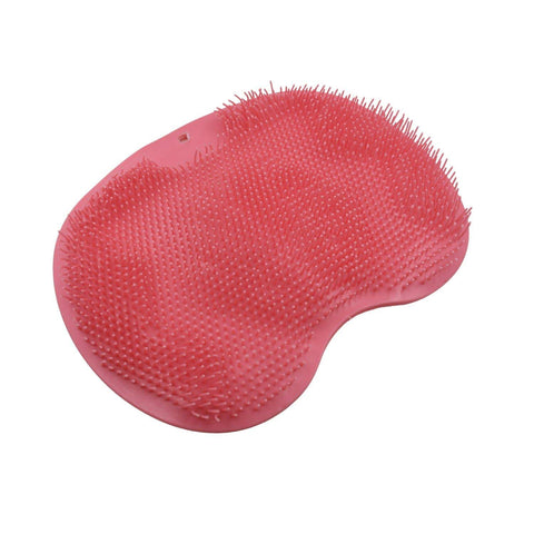 Silicone Bath Massage Cushion with Suction Cup, Shower Foot Scubber Brush Foot Bath Mat Scrubber, Anti-Slip Exfoliating Dead Skin Massage Pad Lazy Wash Feet Bathroom Mat - jugaad.shop