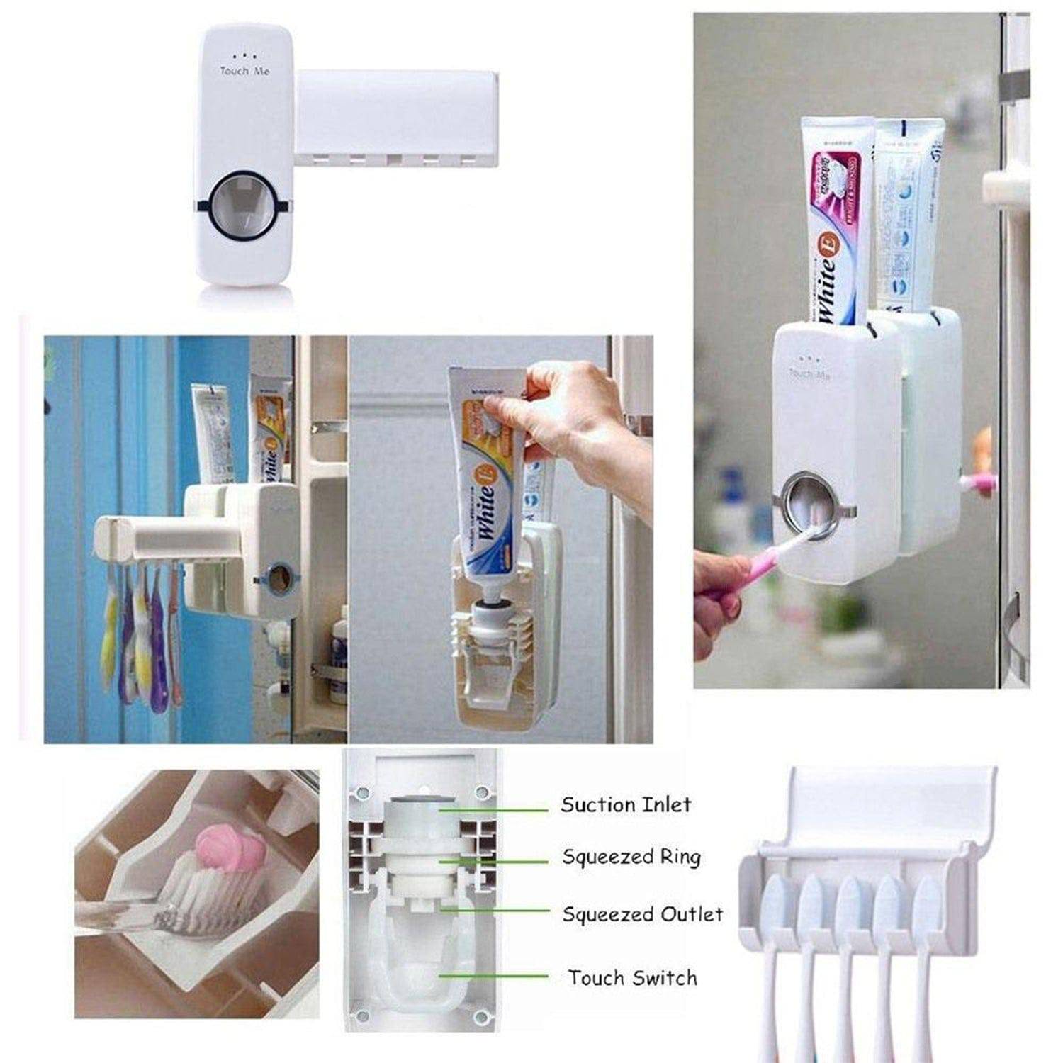 Toothpaste Dispenser & Tooth Brush Holder - jugaad.shop