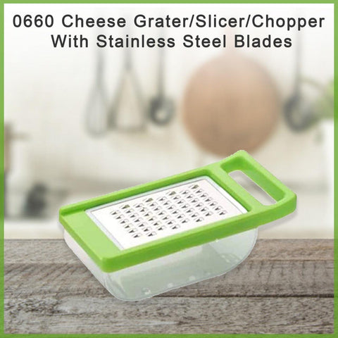 Cheese Grater / Slicer / Chopper With Stainless Steel Blades - jugaad.shop