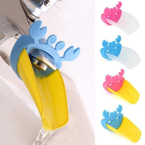 Faucet Extender | Easy Use for Hand Washing for Kids, Toddlers, Babies and Children |  Silicone Sink  Handle Extender | Fun Hand-Washing Solution | Cute Duck Mouth Design Wash Helper Bathroom Sink for Babies and Children (1 Pc) - jugaad.shop