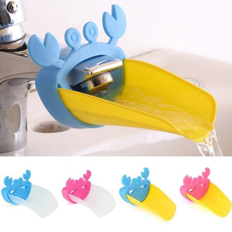 Faucet Extender | Easy Use for Hand Washing for Kids, Toddlers, Babies and Children |  Silicone Sink  Handle Extender | Fun Hand-Washing Solution | Cute Duck Mouth Design Wash Helper Bathroom Sink for Babies and Children (1 Pc) - jugaad.shop