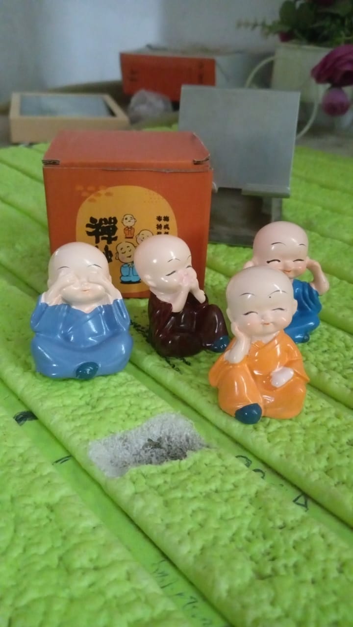 Baby Buddha 4Pc and show piece used for house, office and official decorations etc.-jugaad.shop