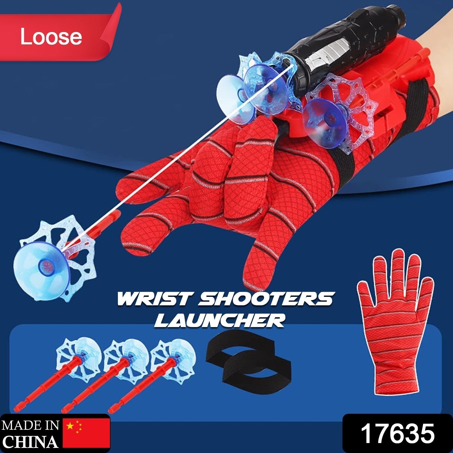 Web Shooter Toy for Kids Fans, Launcher Wrist Gloves Toys For Kids, Boys Superhero Gloves Role-Play Toy Cosplay, Sticky Wall Soft Bomb Funny Children's Educational Toys - jugaad.shop