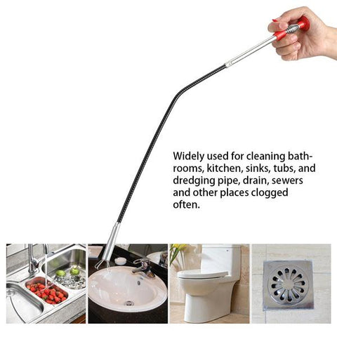 Metal Wire Brush Sink Cleaning Hook Sewer Dredging Device - jugaad.shop