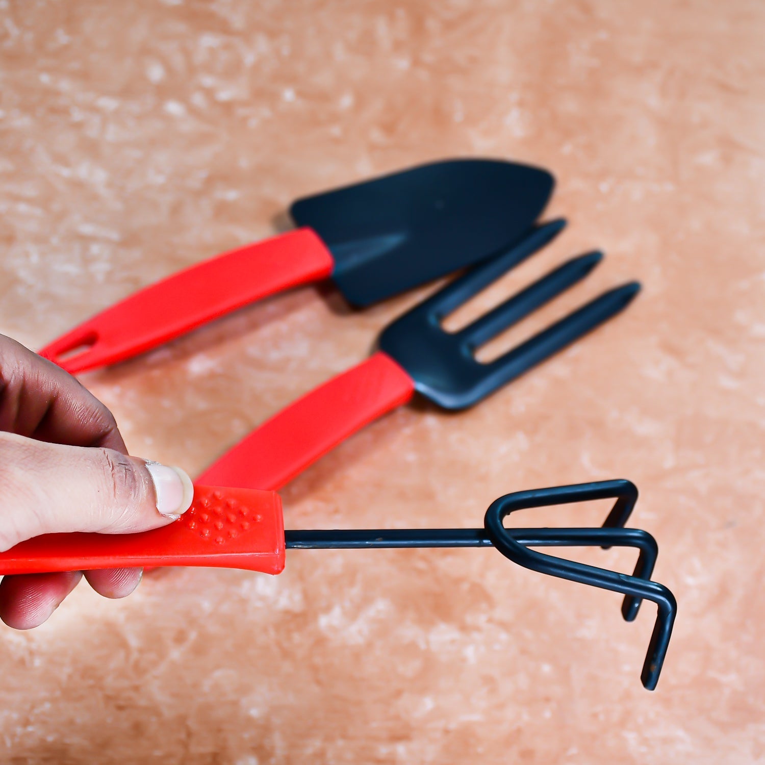 3pcs Small sized Hand Cultivator, Small Trowel, Garden Fork - jugaad.shop