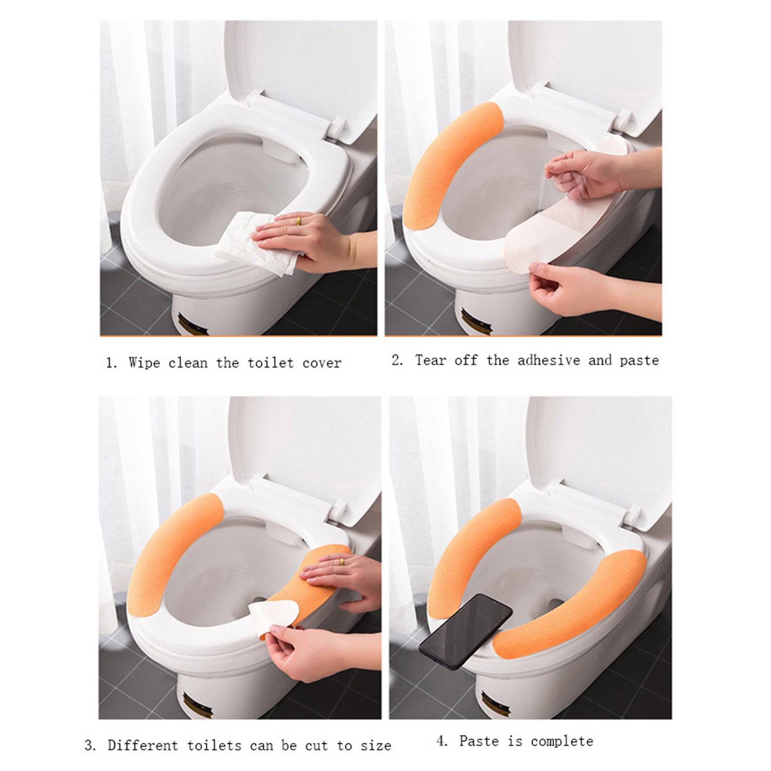 Toilet Seat Cover, Toilet Seat Cushion Soft and Warm Washable Toilet seat Cover Pads Comfortable - jugaad.shop