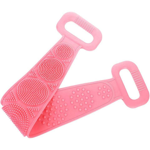 Low Quality Bath Body Brush Towel Eco-Friendly Back Scrubber Shower Brush Silicone Bath Body Brush Towel Body Cleaning Bathroom Shower Strap - jugaad.shop