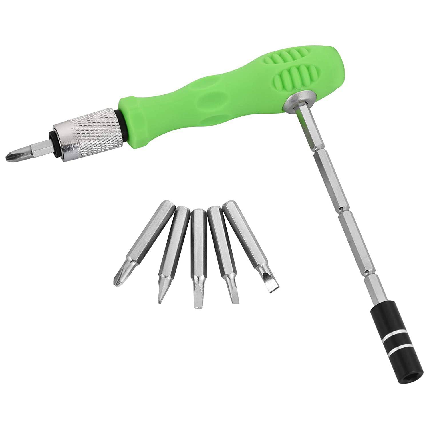 32 in 1 Mini Screwdriver Bits Set with Magnetic Flexible Extension Rod - jugaad.shop