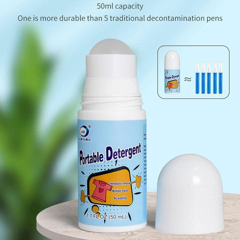 Clothes Stain Remover Bead Design Emergency Stain Rescue Roller-ball Cleaner for Natural Fabric Removes Oil Almost All Types of Fabrics - jugaad.shop