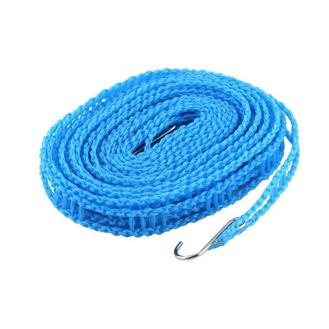 Clothesline drying nylon rope with hooks