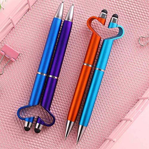 3 in 1 Ballpoint Function Stylus Pen with Mobile Stand - jugaad.shop