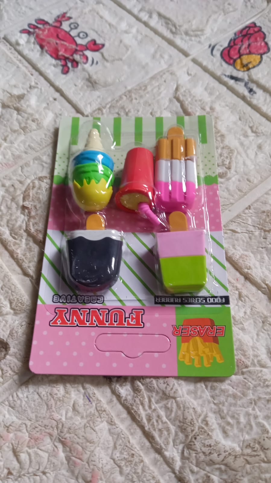 Mini Eraser Set for Kids (5 Pieces) - Fun Designs, Party Favors, School Prizes - jugaad.shop