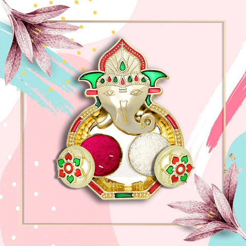 Special Puja Thali, Kumkum Thali Holder, Pooja Return Gift Diwali - jugaad.shop