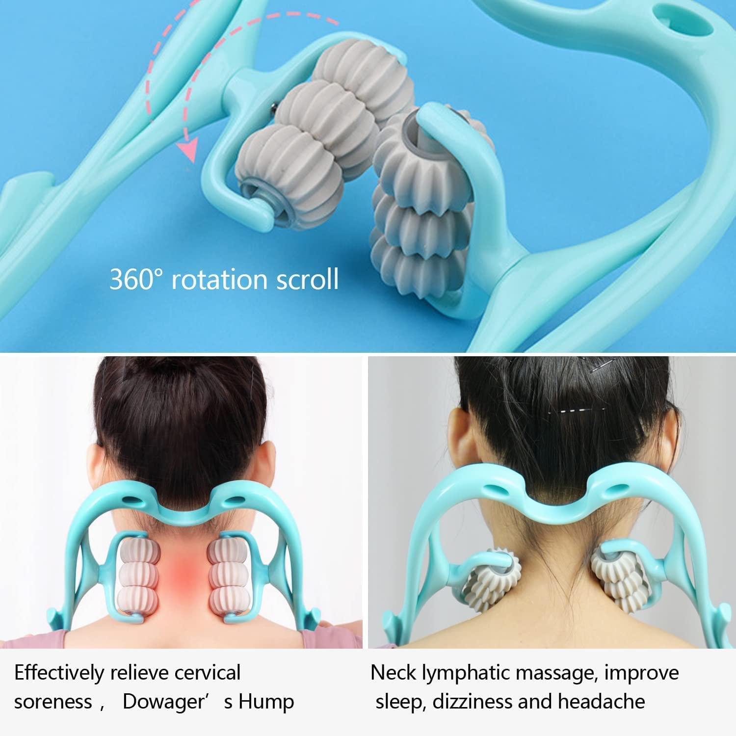 Neck & Shoulder Massager: Portable Relief for Back, Waist & More (1 Pc) - jugaad.shop