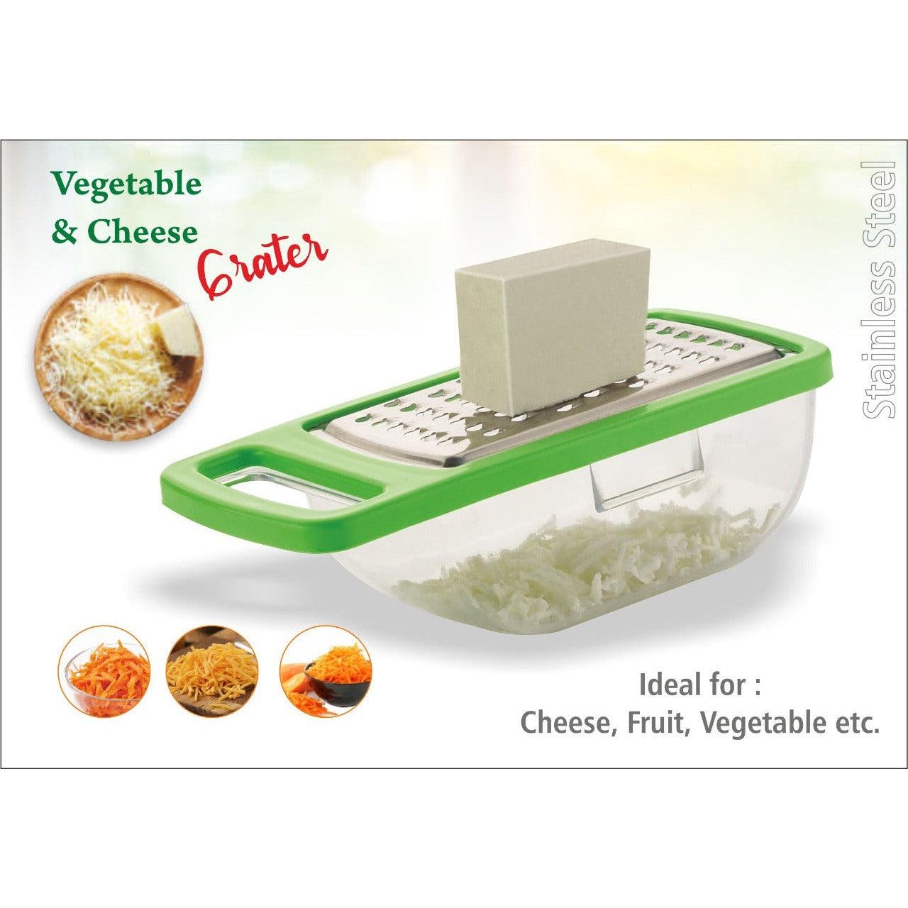 Cheese Grater / Slicer / Chopper With Stainless Steel Blades - jugaad.shop