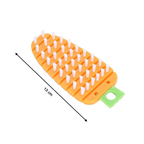 Vegetable Scrubbing Brush, Vegetable Scrubber Nonâ€‘Toxic Fruit Brush Carrot Shape Vegetable Brush for Potato for Vegetable - jugaad.shop