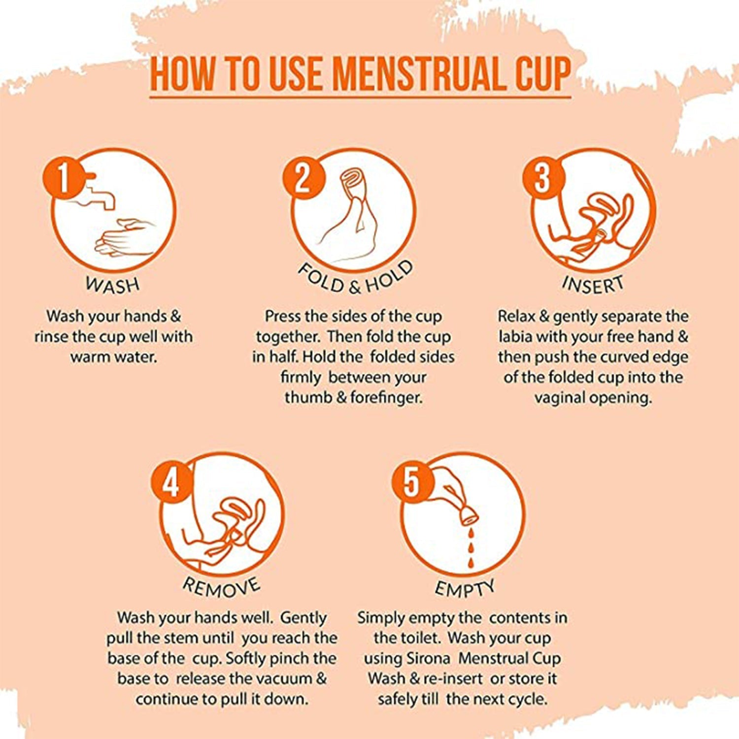 Reusable menstrual cup, comfortable and eco-friendly for women