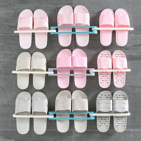 Multifunction Folding Slippers / Shoes Hanger Organizer Rack - jugaad.shop