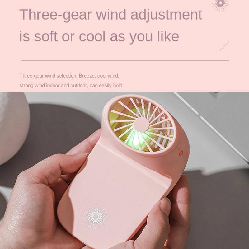 Portable Mobile Phone Holder Fan  Personal Fan Multi- Function Fan Handheld Charging Fan (Battery Not Include) - jugaad.shop