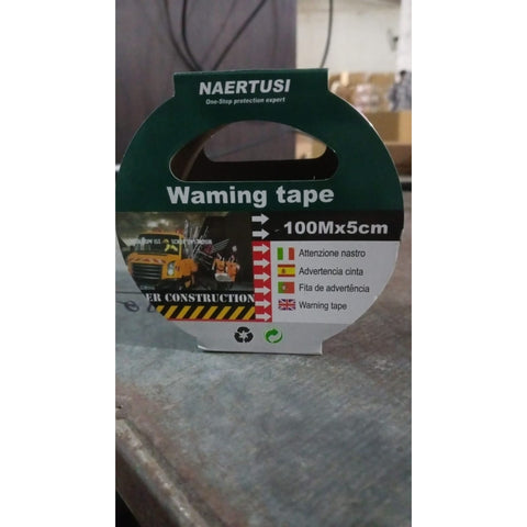 Safety Warning Tape, Construction Barrier Tape Non-Adhesive (100Mx5CM) - jugaad.shop