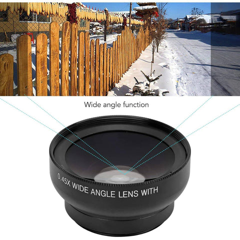 Camera Lens External Phone Lens Phone Camera Lens 0.45X Universal Ultra Wide Angle 12.5X Beauty Function External Lens Camera Accessories for Take Pictures, most Android Smartphone - jugaad.shop