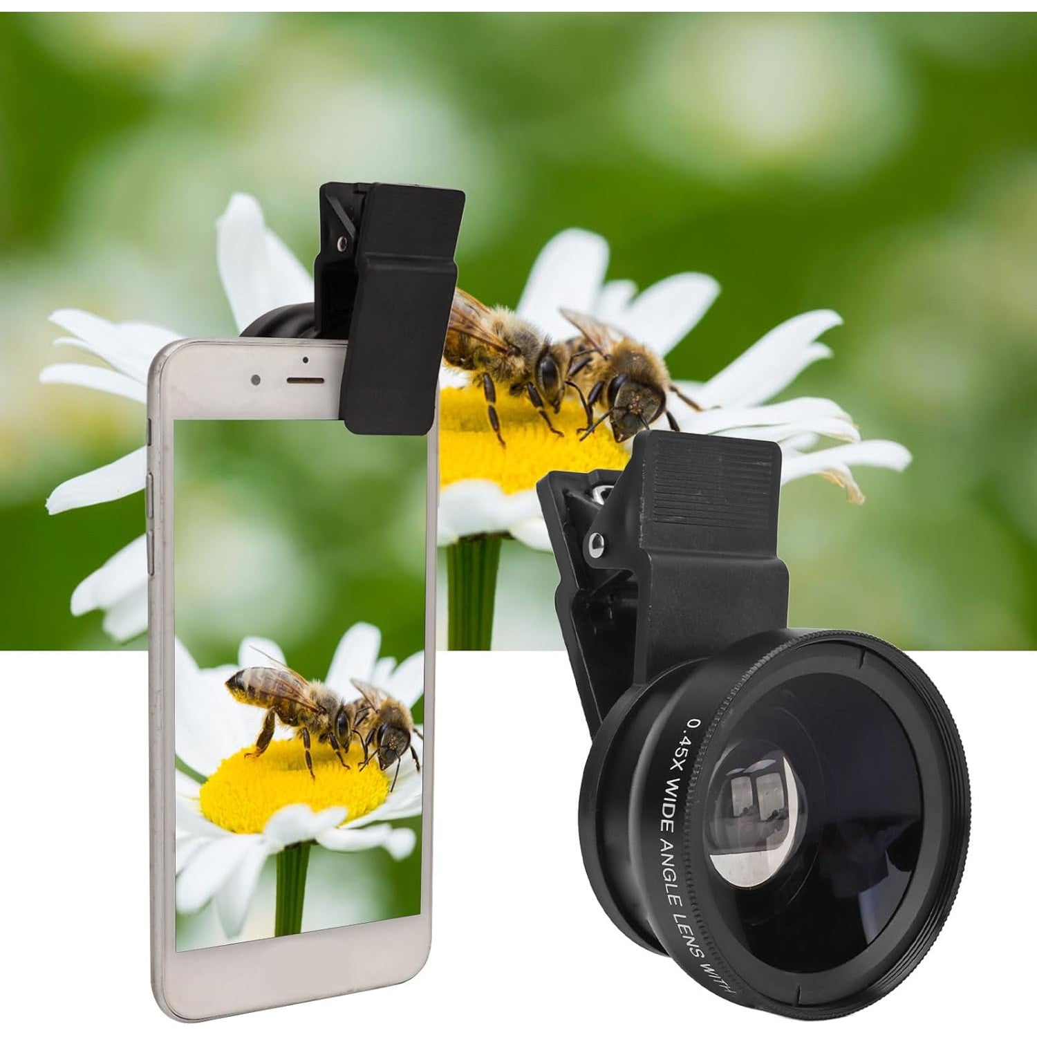 Camera Lens External Phone Lens Phone Camera Lens 0.45X Universal Ultra Wide Angle 12.5X Beauty Function External Lens Camera Accessories for Take Pictures, most Android Smartphone - jugaad.shop