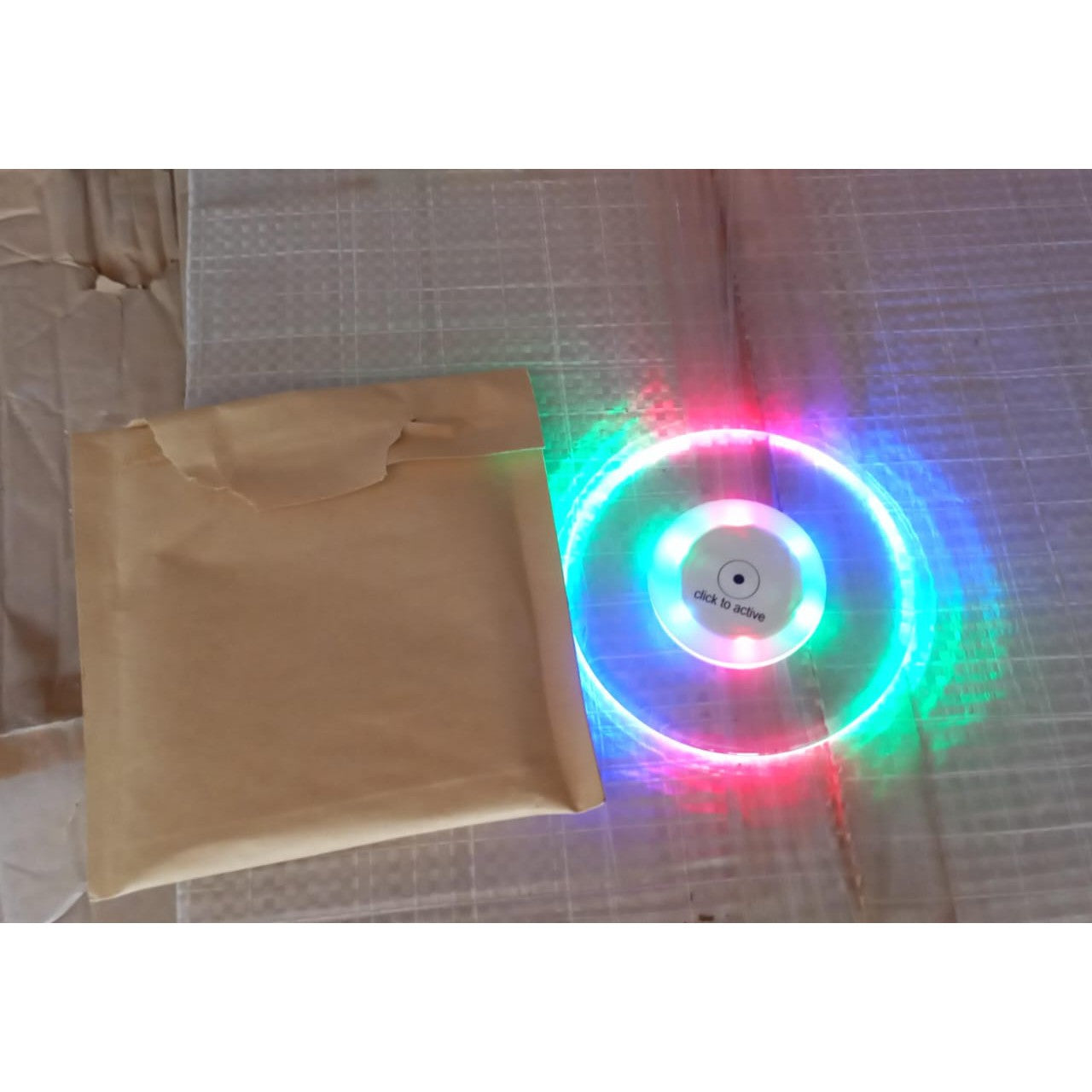 Colorful LED Cocktail Coaster, Round Ultra-Thin LED Drink Coaster (1 Pc) - jugaad.shop