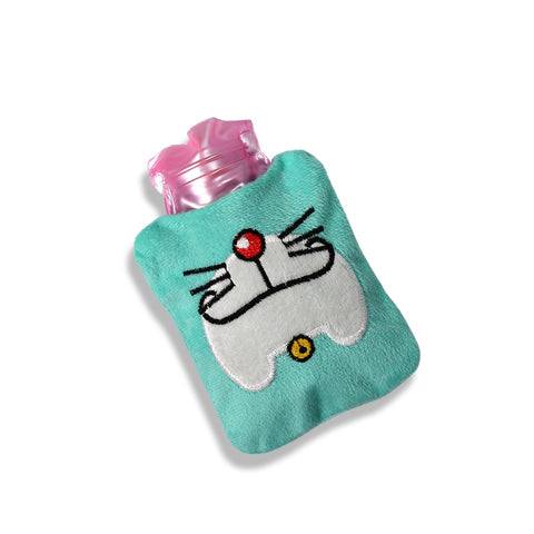 Doremon Cartoon Small Hot Water Bag with Cover for Pain Relief - jugaad.shop