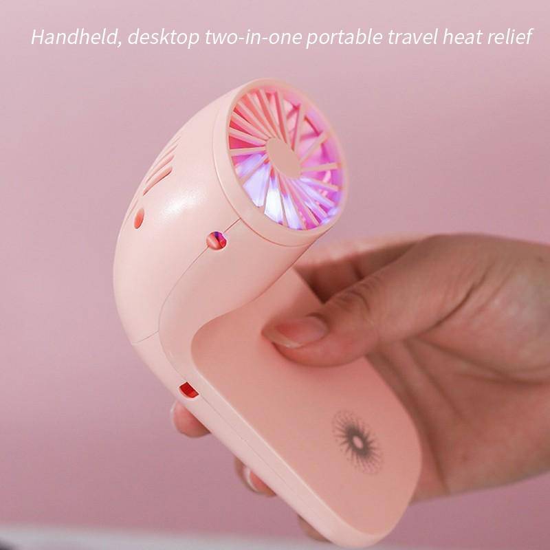 Portable Mobile Phone Holder Fan  Personal Fan Multi- Function Fan Handheld Charging Fan (Battery Not Include) - jugaad.shop