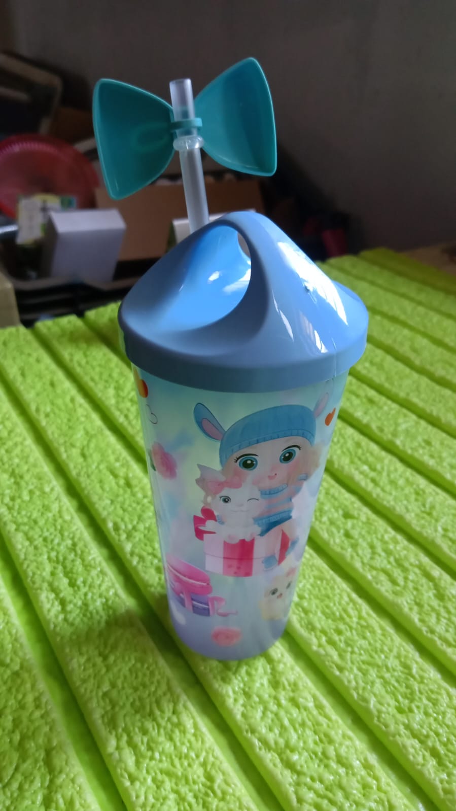 Unicorn Water Bottle with Straw & Lid for Kids (With Light) - jugaad.shop