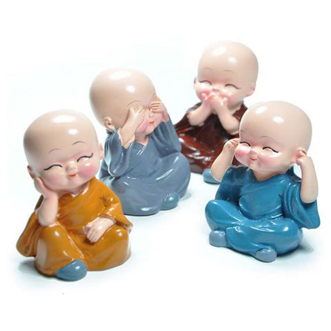 Baby Buddha 4Pc and show piece used for house, office and official decorations etc.-jugaad.shop